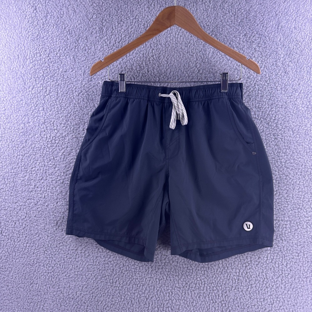 Vuori Banks Shorts Mens Small Charcoal Gray Athletic Yoga Board Shorts Stretch